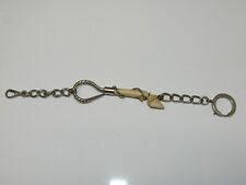 -SUPERBE ANCIENNE CHAINE DE MONTRE GOUSSET PIED DE CHEVAL MATIERE SCULPTEE BIJOU