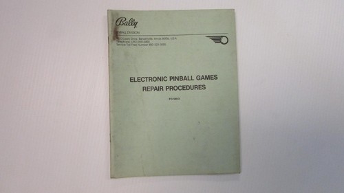 Bally flipper réparation - bally,
