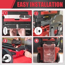 Rolling Toolbox Compact Mounting Plate Holder Making Tools Within Easy Fit