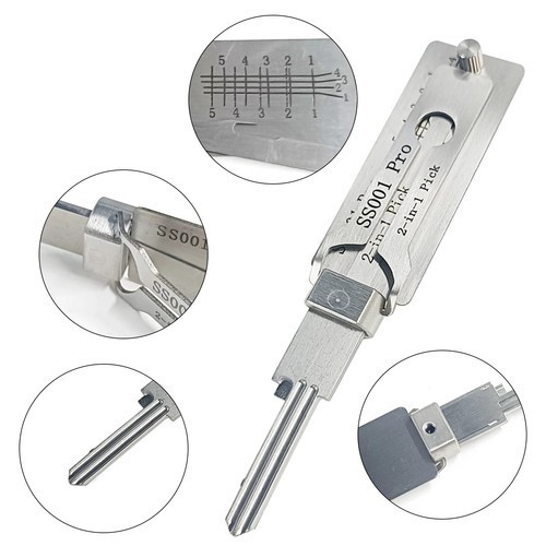 Stainless steel key - 2-in-1,