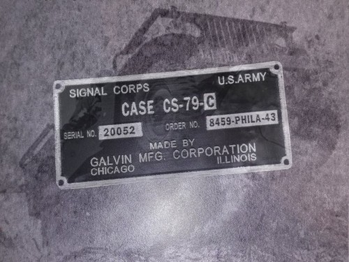 Plaquette label poste radio - label,