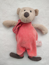 Doudou ours beige rouge pois EGMONT TOYS  tbe