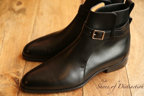 Chaussures bottes cuir noir - cuir,