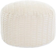 Unstuffed ottoman pouf - ottoman,