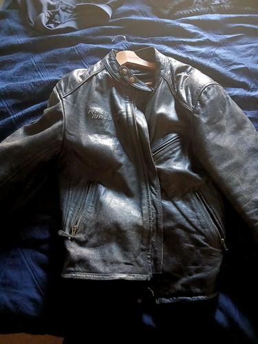 Blouison cuir moto couleur - blouison,