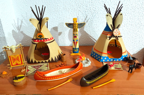 Playmobil lot indien - playmobil, tipis