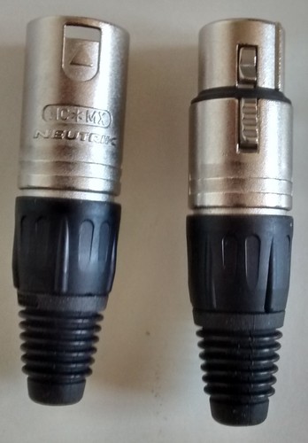Lot connecteurs 2 xlr - de, 3