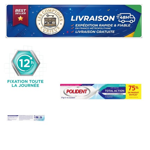 Crème adhésive dentier