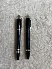 Montblanc Starwalker Rollerball Black Platinum Lot De 2 Stylos