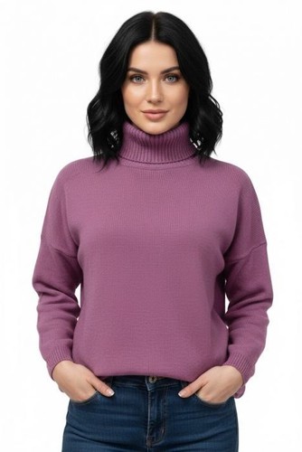 Pull tricot col roulé - tricot,
