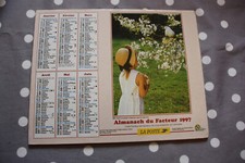 Almanach facteur,Calendrier 1997,Ideal collectionneurs,Anniversaires,Naissances.