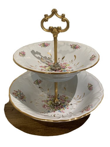 Vaisselle vintage fleur doré - fleur,