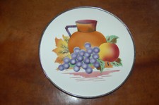 Ancien plat rond en faience