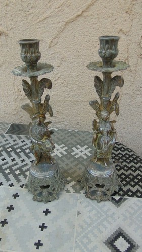 Bougeoirs flambeau régule - bougeoirs, en
