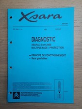 (348A) Manuel CITROEN Xsara 2 Com 2000 - Diagnostic Multiplex Protection Airbag