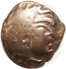 CD0744 Rare Gauloise Leuques Toul Quart de Statère Cheval série A Or Gold -100