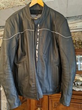 HONDA Blouson en Cuir de Moto Hommes XL Doublure État Neuf
