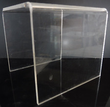 PRESENTOIR EN PLEXIGLAS TRANSPARENT POUR SALON VITRINE 10 cm h x 9 cm x 9 cm