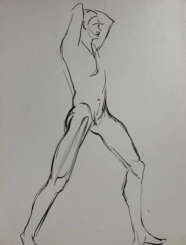 Très beau dessin masculin - très, nu