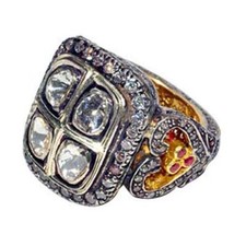 3.27ct Uncut / Rose Coupe