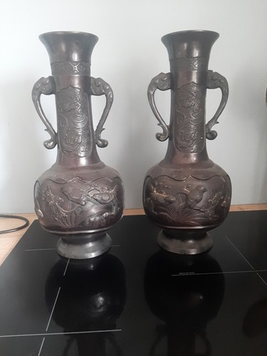 Ancienne paire vases - de,