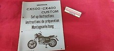 INSTRUCTIONS DE PREPARATION OCCASION HONDA CX 500 CX 400 CUSTOM /80 REF.9744901