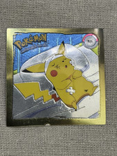 Pikachu Pokemon #R08 Gold Sticker Artbox 1999 Chromium Series 1 Nintendo