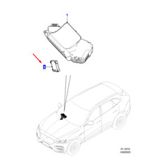 Module de commande d'affichage tête haute JAGUAR F-PACE X761 T2H19271 NEUF
