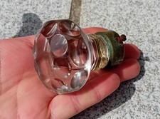 Poignée ancienne en verre de porte