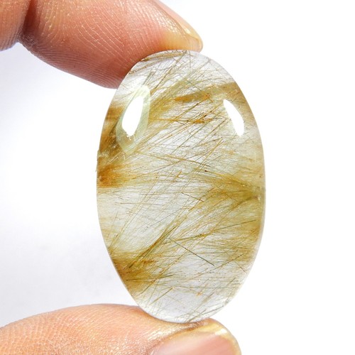 Cabochon naturel multi-doré