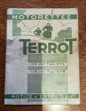 manuel  terrot 125 etd etm 1954