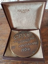 MEDAILLE C. Béréchel 1986 Bronze GPA anniversaire 75e COQ Coffret ARCAPEA PARIS