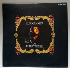Laser Disc Laserdisc LD "Elton John Live World Tour 1992 "
