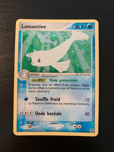 Carte pokémon lamantine - pokémon,