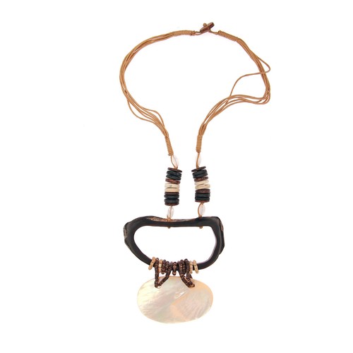 Collier plastron ethnique