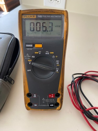 Fluke 79iii with leads and - with,