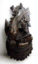 vide poche en bois sculpté