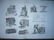 GRAVURE 1880 MATÉRIEL