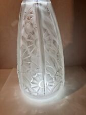 VERART  SABINO ? VASE EN VERRE  Presse Moule ART DECO 1920 /40 Signe  17 Cm Haut