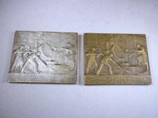 Lot de 2 Médailles plaquette