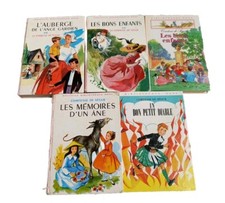lot de 5 livres Bibliothèque rose Comtesses De Segur Hachette Livre  Vintage