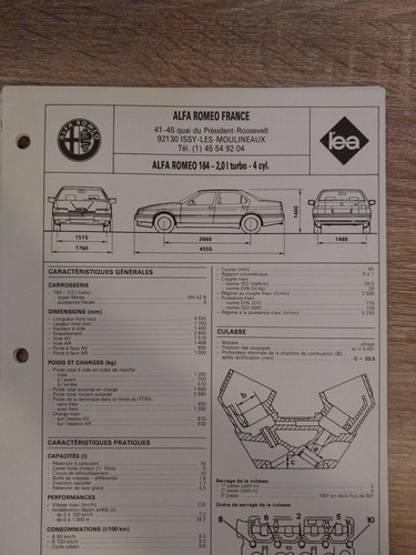 Alfa romeo 164 turbo 4 - romeo, 2.0