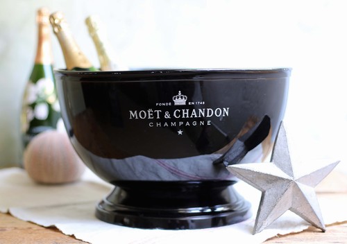 Huge pewter moet - pewter,