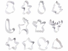 12 emporte-pièces de Noël en