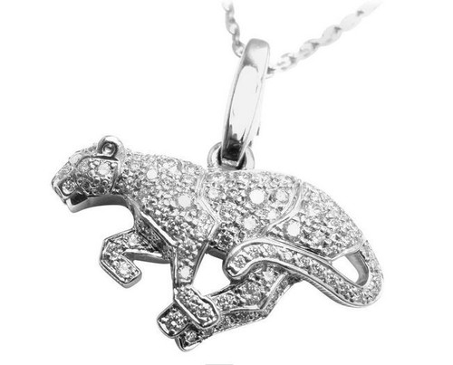 Collier pendentif panthère - , en