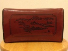 Vintage Chinese Carved Wood Skin Headrests Buddhism Meditation Health Pillow