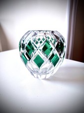 Vase cristal gravé - cristal, val
