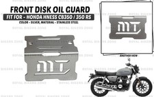 Convient pour Honda Hness "CB350RS Front Disk Oil Reservoir Silver Guard"