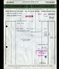 CHATELLERAULT (86) ATELIER OUTILLAGE INDUSTRIEL "LES FONDERIES de CHATELLERAULT"