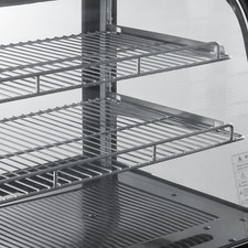 Vitrine Réfrigérée pour Pâtisserie Boulangerie Gâteaux 115 L 2 Niveaux